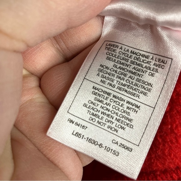 Disneyland resort Christmas Mickey Mouse red fleece full zip jacket size XXL‎ - Picture 5 of 7